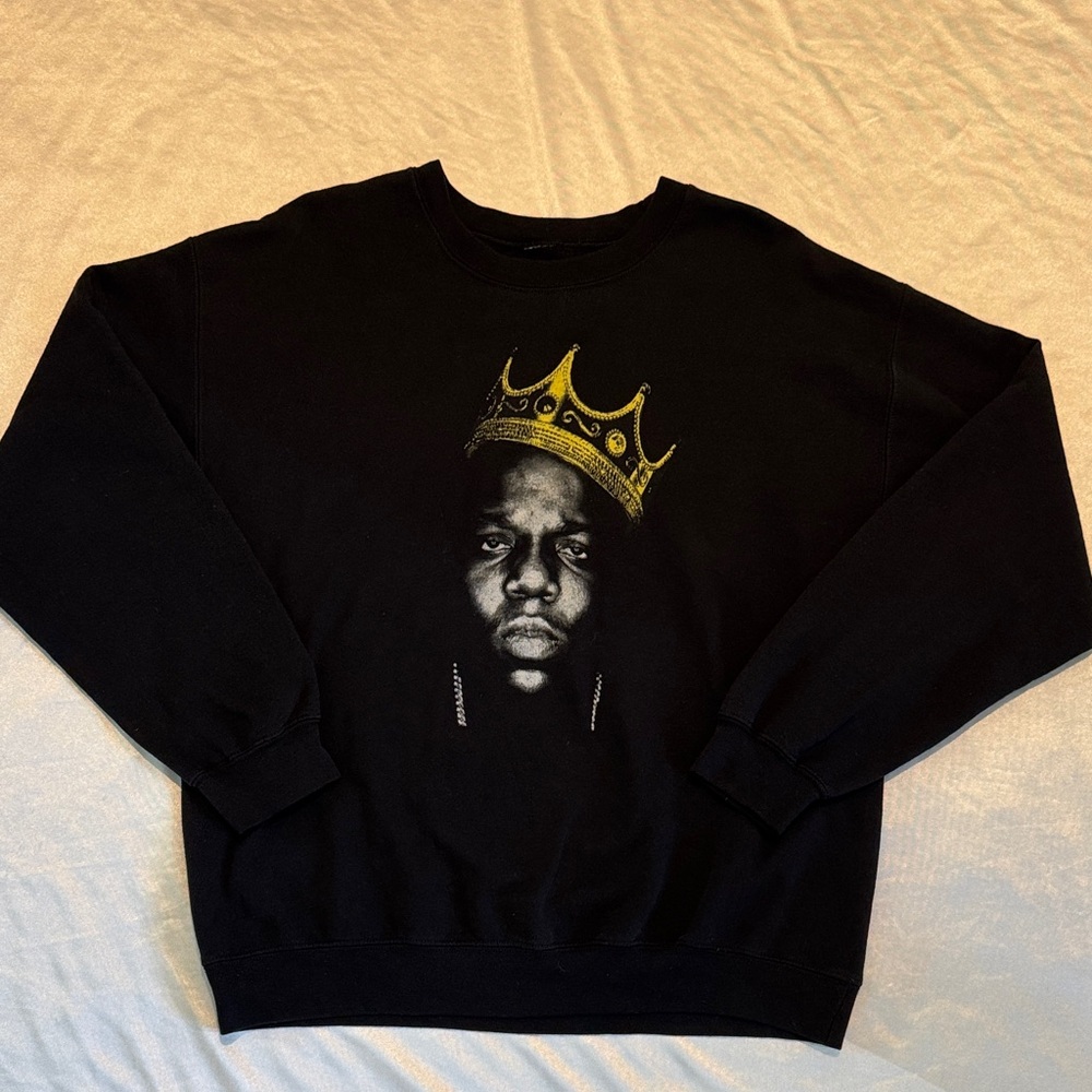 Vintage Notorious BIG Biggie Smalls Crown Sweatshirt L